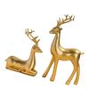 Miniature Reindeer Resin Decoration Holiday Themed Crafted Shelf Display Piece