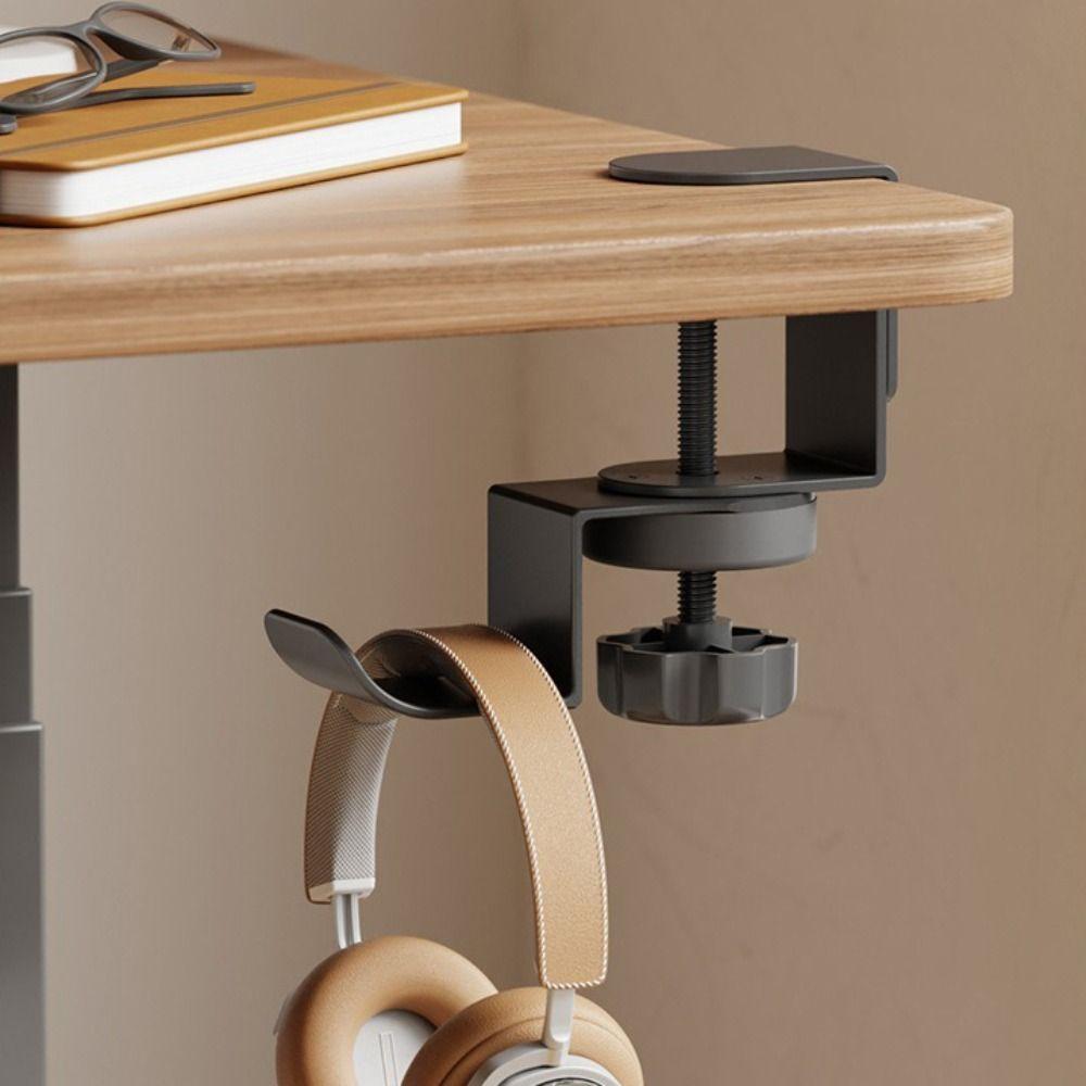 Kopfhörerständer aus Kohlenstoffstahl Universal Taschenhaken Universal Soundbar-Ständer Schülerschreibtisch