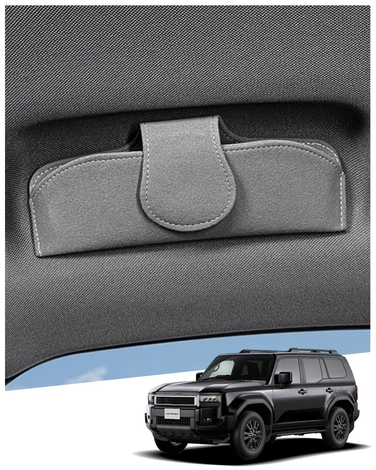 

Солнцезащитные очки Ruiya с магнитным креплением для нового Toyota Land Cruiser Easy Suede Scratch Доступны в 4 и совместимы с Land Cruiser 250 Чехол/Держатель 250. серый