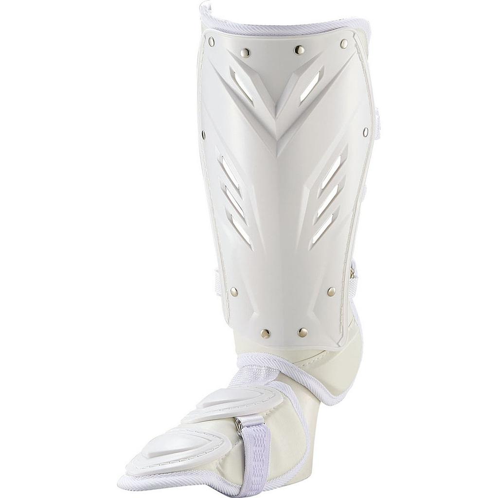 ZETT Baseball Fußschutz Beinschutz für BLL2095R Linkshänder, Weiß,