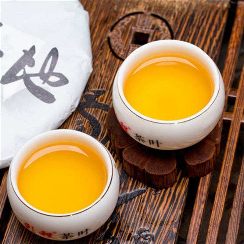 357g Raw Pu-erh Tea Gong Cake Old Puer Tree Puerh Tea Yunnan Puerh Tea Sheng Tee