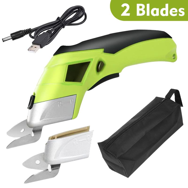 Cordless Electric Scissors Rechargeable Cardboard Cutter Scissor Power Sewing Shears Tool For Cutting Craft Carpet Leather Cloth