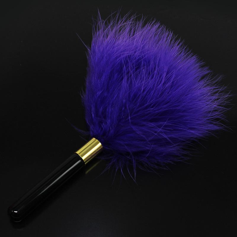 Candiway Sexy Soft Flirting Feather Tickler Special Metal Handle BDSM Erotic Adult Sex Toys For Couples
