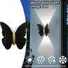 Outdoor LED Solar Butterfly Wall Light Waterproof Night Lamp for Garden Fence Balcony Courtyard Pathway Yard Decoration