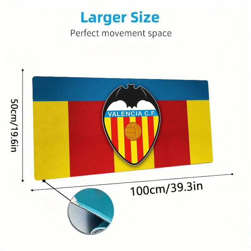 Valencia Club de Fútbol Print Cushion Non-slip Laptop Tablet Big Mousepad XXL Mat Mini PC Playmat With Lock edge
