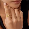 Titanium Steel French Style Jewelry Rotating Ring Trendy Jewelry Fashionelegant Normcore Zircon