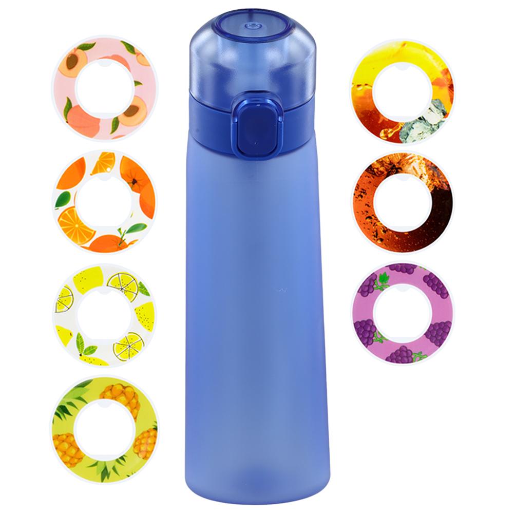 650ML Flavored Water Bottle Scent Up Water Cup 7 Fruit Fragrance Pods Water Cup With Straw Leak Proof for Outdoor Sports