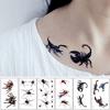 3D Spider Scorpion Temporary Tattoo Stickers Halloween Fake Tattoo Body Art