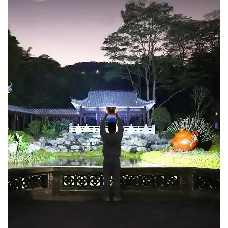 5000W Solar Camping Light Type-c Rechargeable Spotlight Powerful Outdoor LED Solar Light 20000mah Tent Light Portable Lantern