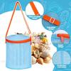 Portable Shelling Collecting Tools Beach Mesh Bag Extra-Large Adjustable Straps Beach Storage Bags Net Backpack Bags Beach