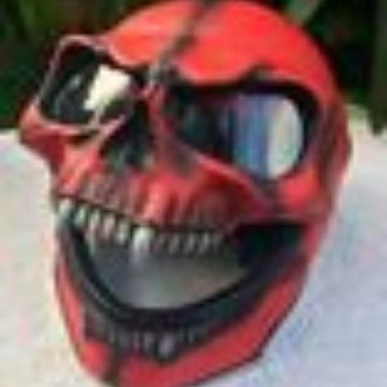Halloween skull mask, movable skull headgear, full skull mask, dark movable skull head