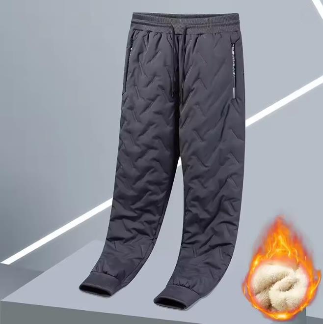 Winter Lambswool Warm Pants Thicken Men Loose Jogger Fleece Pants Casual Long Track Windproof Waterproof Thermal Trousers