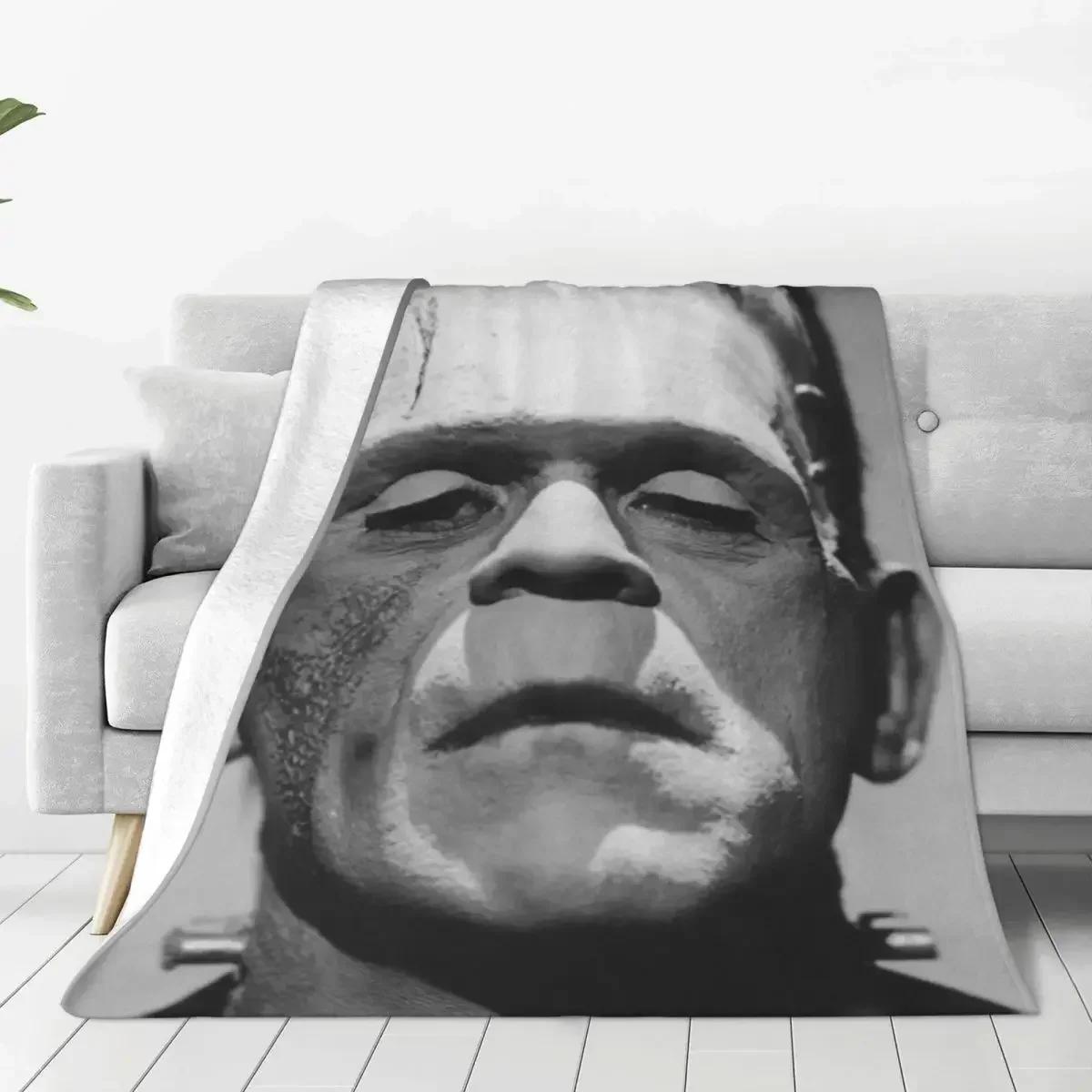 Classic Bride Of Frankenstein Blankets Warm Flannel Horror Film Throw Blanket for Home Bedroom Sofa 75x90cm