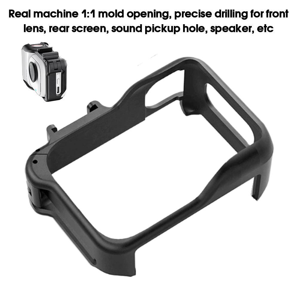 Pour Insta360 GOUltra Cadre Étendu Cage Lapin Coque de Protection Conception Encliquetable à Dégagement Rapide Avec Pièces de Couvercle Rabattable Antichoc