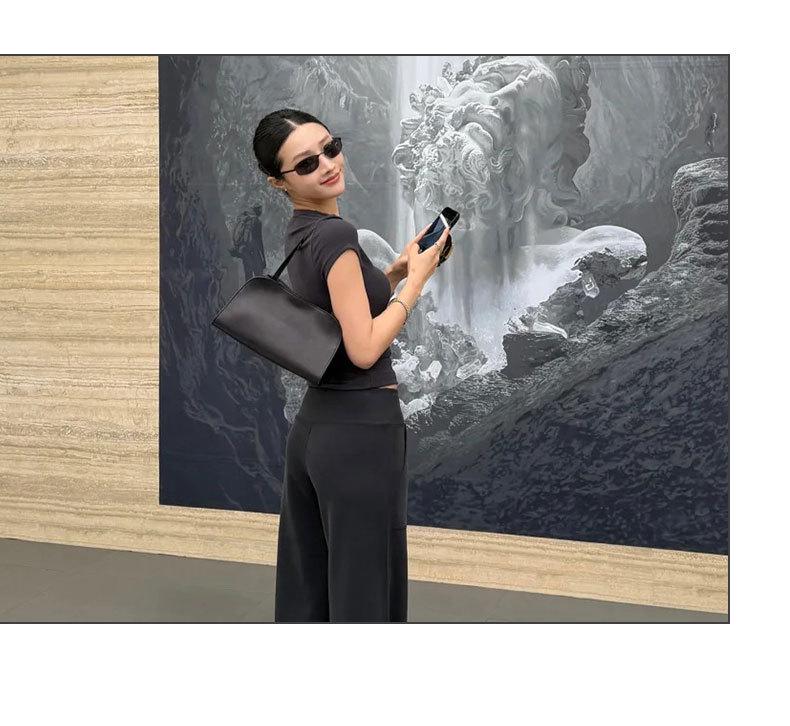 The Row Genuine Leather Saddle Bag - Peggy Light Luxury, Versatile Fashion Shoulder & Underarm Bag
