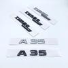 FYVE4 ABS 2016afterwards Silver Black Letters A35 Turbo 4matic Emblem for Mercedes Benz Car Fender Trunk Rear W176 W177 Logo Sticker