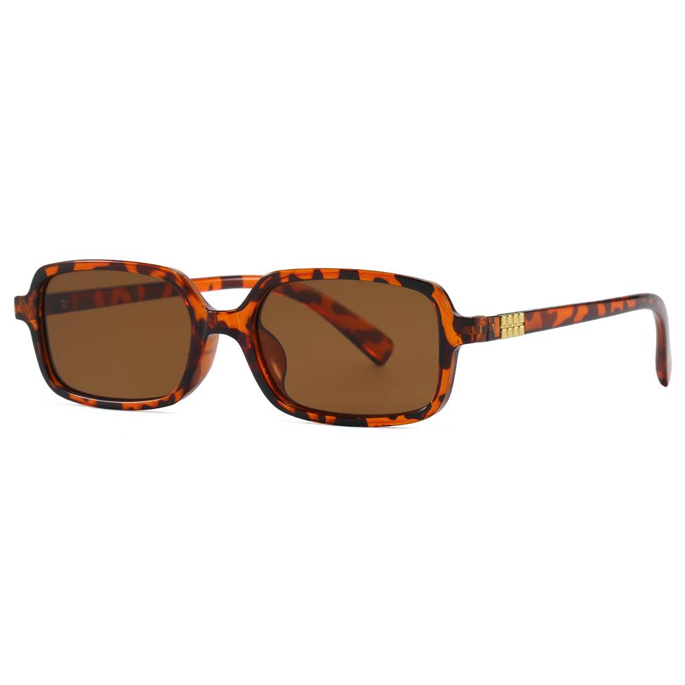 8065 Retro Square Sunglasses: Unisex Small Frame with Blue Light Blocking & Myopia Compatible