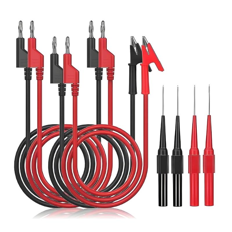 Professional Test Probes 4MM Heavy Duty Wire Clip For Electrical Equipment And Safety Insulation