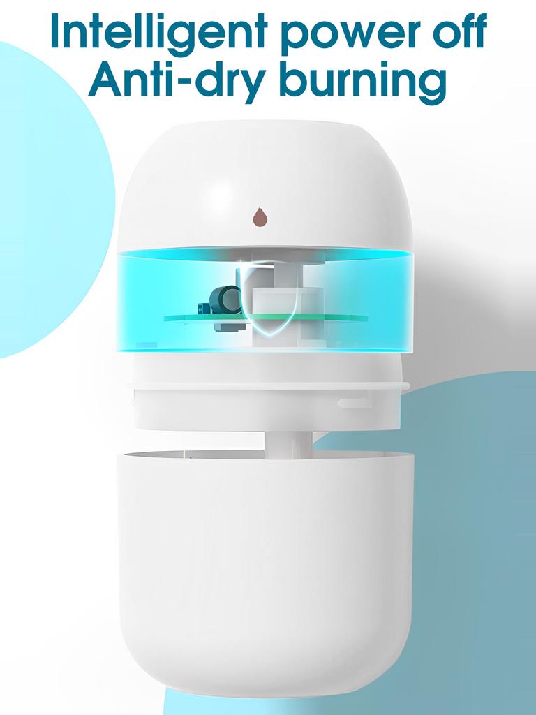 1PC Mini Portable Aromatherapy Humidifier Aromatherapy Cool Mist Diffuser Colored Light Auto-off Sleep Atmosphere Night Light