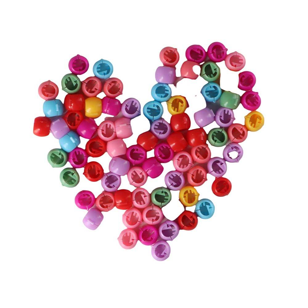 40pcs/set Plastic Hair Braids Maker Beads Mini Girls Buckle hairpins Sweet Braids Headwear Kids