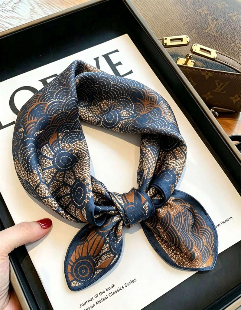 [111 Mulberry Silk] Silk Silk Scarf Spring Fashion Versatile Silk Square Scarf High-end Scarf Women