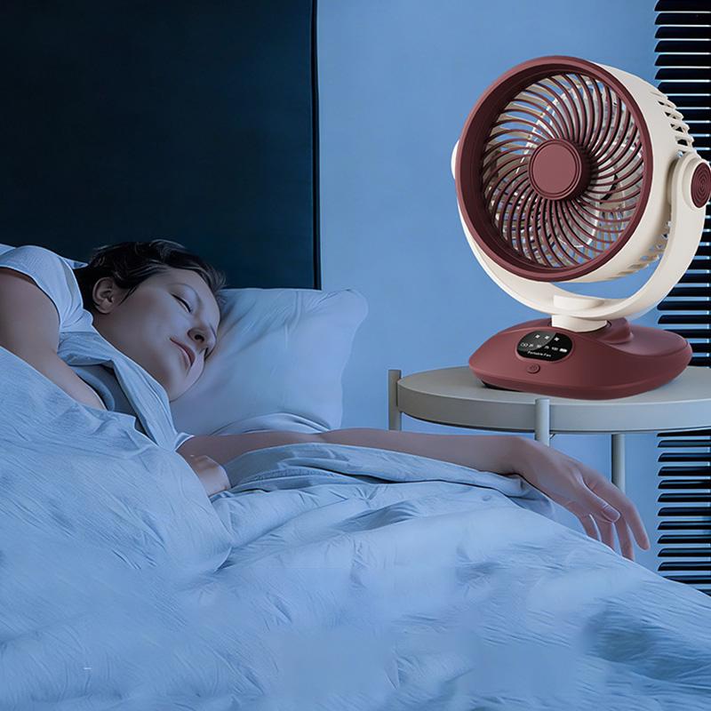 USB Direct Charging Desk Fan, 3 Speeds Quiet Air Circulator, Adjustable Angle Mini Personal Fan for Home Office Bedroom
