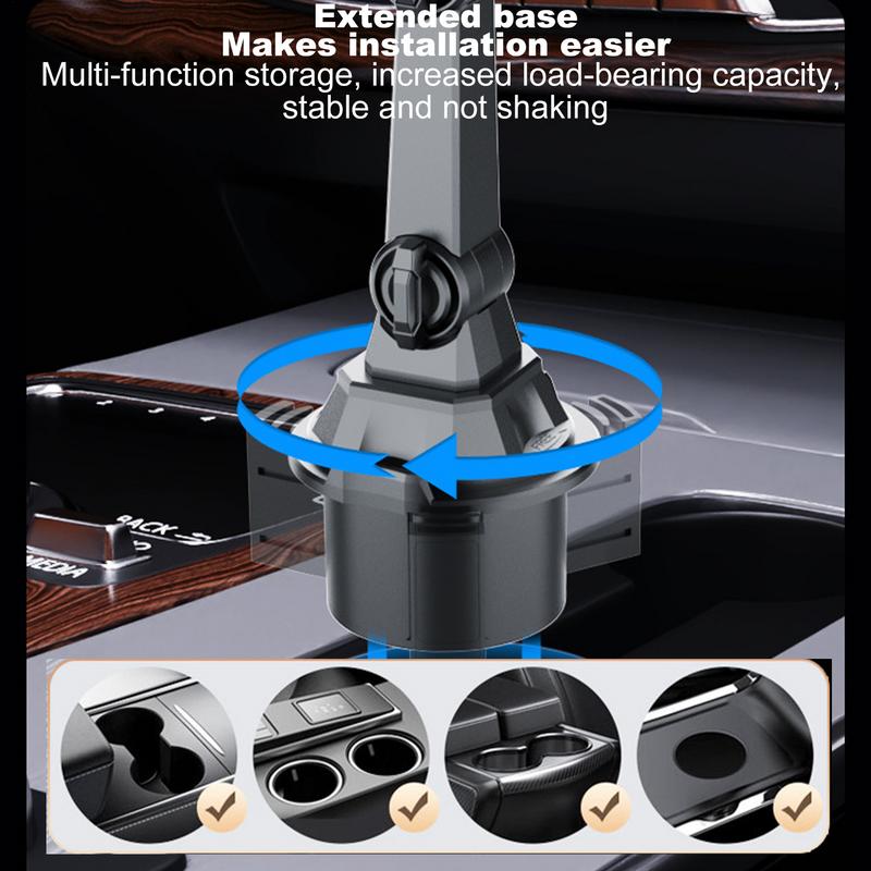 Cup Holder Expander Tray For Car Car Adapter Cup Holder Tray For Eating Commuting Traveling Vehicle Dining Table Worker Solutio