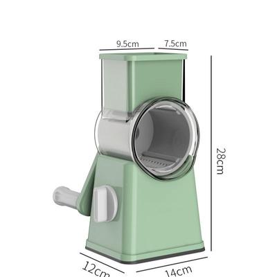 5 In 1 Hand Cranked Rotary Vegetable Cutter Slicer Multi Functional Drum Vegetable Potato Slicer Manual Cheese Chopper Machine