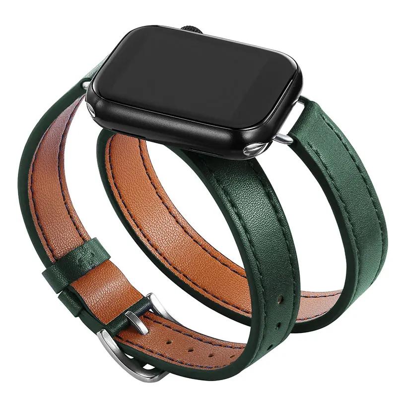 Leather Strap for Apple Watch Band 46/42mm 49mm 45mm 41mm 40mm 44mm Correa For IWatch Series 10 9 8 7 6 SE 5 4 Ultra 2 Bracelet