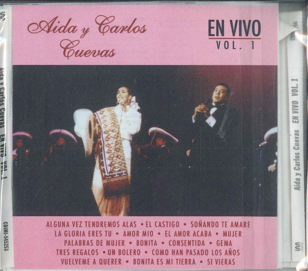 CD AIDA Y CARLOS CUEVAS - En Vivo Vol.1 CDIMI545253 IM DISCOS & CAS 2010 Mexico Latin Used