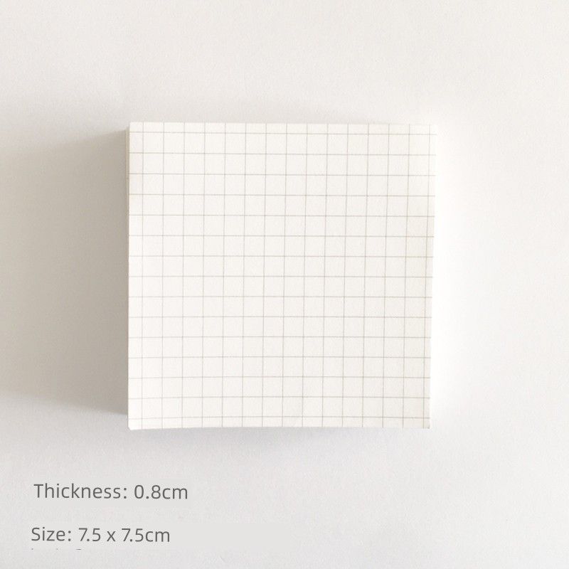 

Grade Three Class Two Stationery Z Sticky Notes Creative Note Pad Tearable Adhesive for Students Note N Times Sticker Note Paper Ben White-Square Z