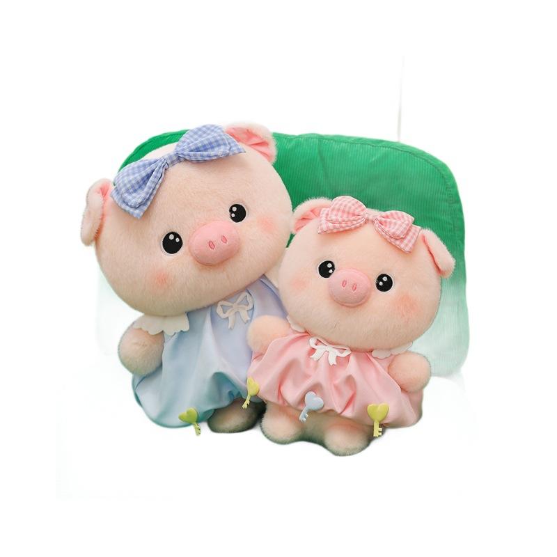 Liebe Schwein Puppe Plüschpuppe Großes Kinderspielzeug Schleife Schwein Stoffpuppe Puppe
