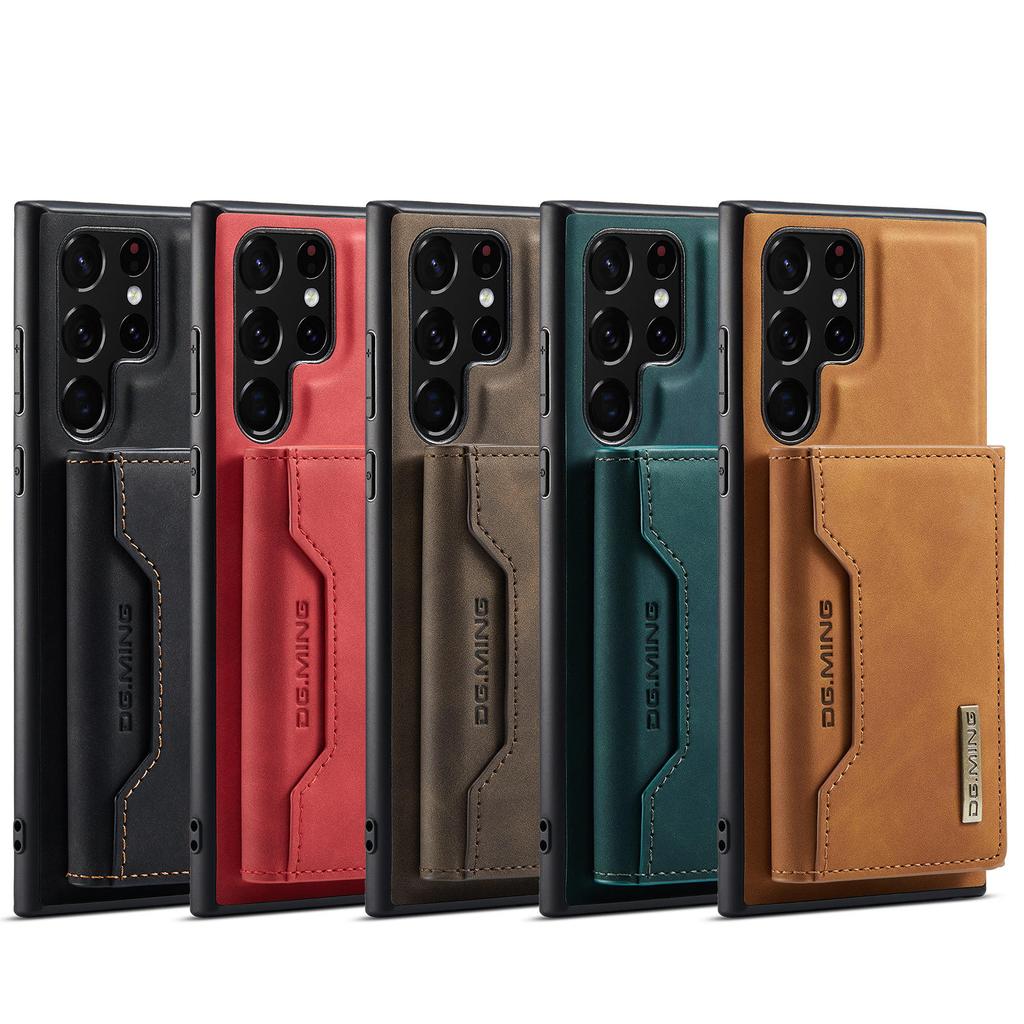 Credit Card Case Shockproof 2 In 1 Leather Wallet Bag Phone Case Cover for Samsung Galaxy S24 S25 S23 Fe Ultra DG Ming Cases