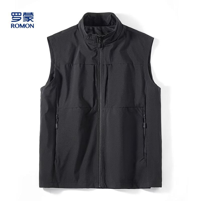 

Lomon Men s Outdoor Multi-Pocket Stand Collar Vest 3XL