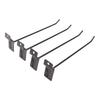 30PCS Panel Hooks Black Slatwall Hanger Thickened Easy Installation Anti Rust Display Pegs for