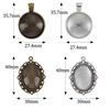 64pcs Dainty Romantic Oval/Round Gem Shape Necklace Punk Necklace for Women and Girls Ethnic Choker Birthday Presents