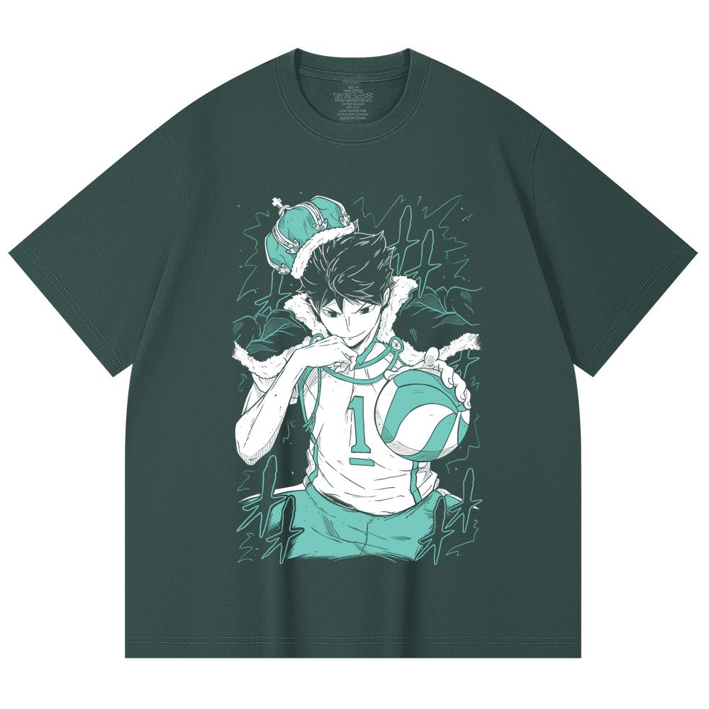 230 Gsm 100% Cotton Haikyu V3 Oikawa Print Unisex Heavy Cotton T Shirt