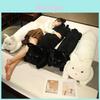 Cozy Black Cat Body Pillow Extra Soft Plushy Doll Perfect For Bedtime And Playtime