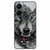 For Xiaomi Redmi 13C 4G Case Animals Painted Black Bumper Silicon TPU Coque for Redmi13C 4G 13 C Shockproof Covers Wolf Soft Bag