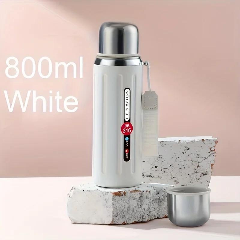800ml Vacuum Flask Insulated Water Bottles Travel Thermal Cups For Hot And Cold Beverage Summer Winter Drinkware Gifts