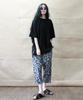 Deumakeu Original Paisley Straight Baggy Fit Pants Black
