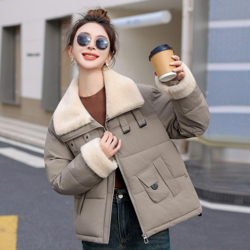 Winter New Cotton-padded Jacket Loose and Versatile Short Thermal Cotton-padded Jacket Fashionable and Simple Women's Coat