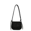 Solid color texture shoulder messenger bag women's 2025 spring and summer new foreign style casual bag saddle bag women