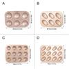 6/12 Cavity Baking Mold Nonstick Coating Carbon Steel Shell Shape Madeleine Tray Pan Even Heat Distribution Bakeware