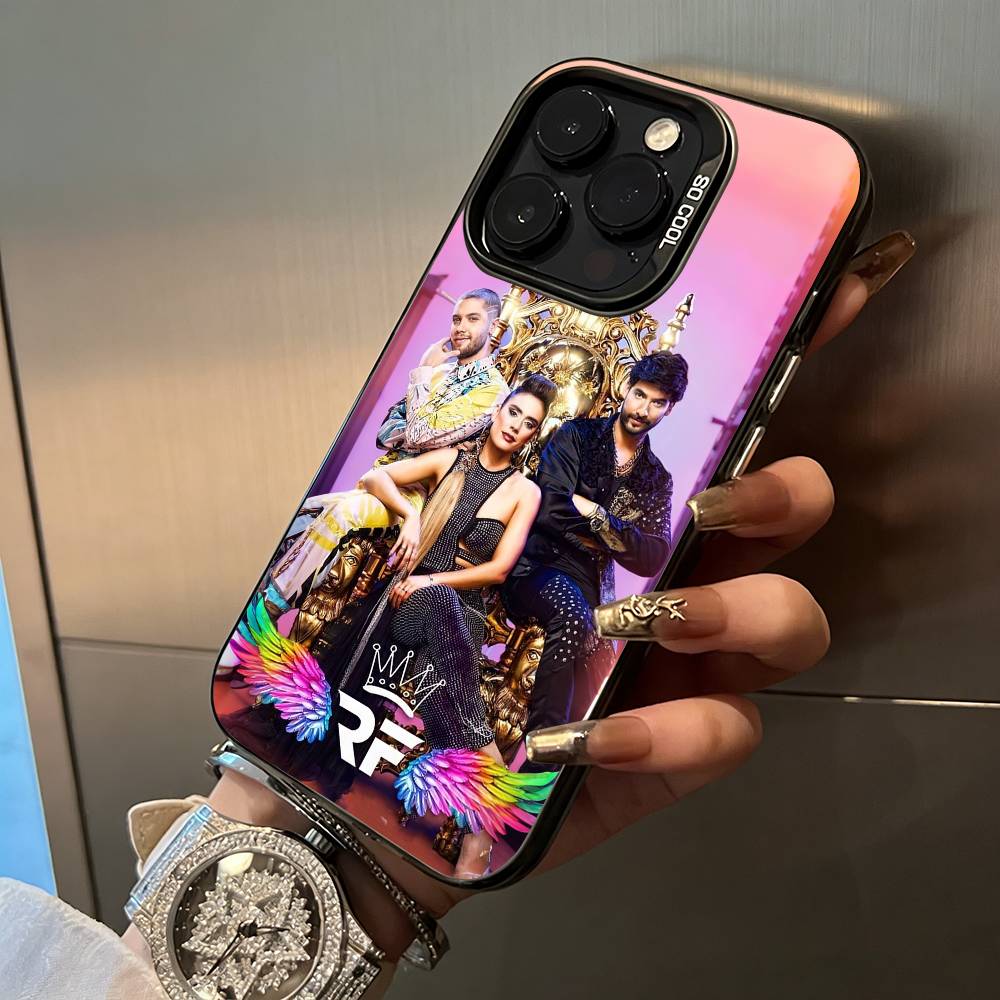 Q-Queen of Flow -La Reina D-Del Flow Phone Case For IPhone17 16 11 12 13 14 15 16 Pro Max Plus Cover Colored Silver Funda Bumber