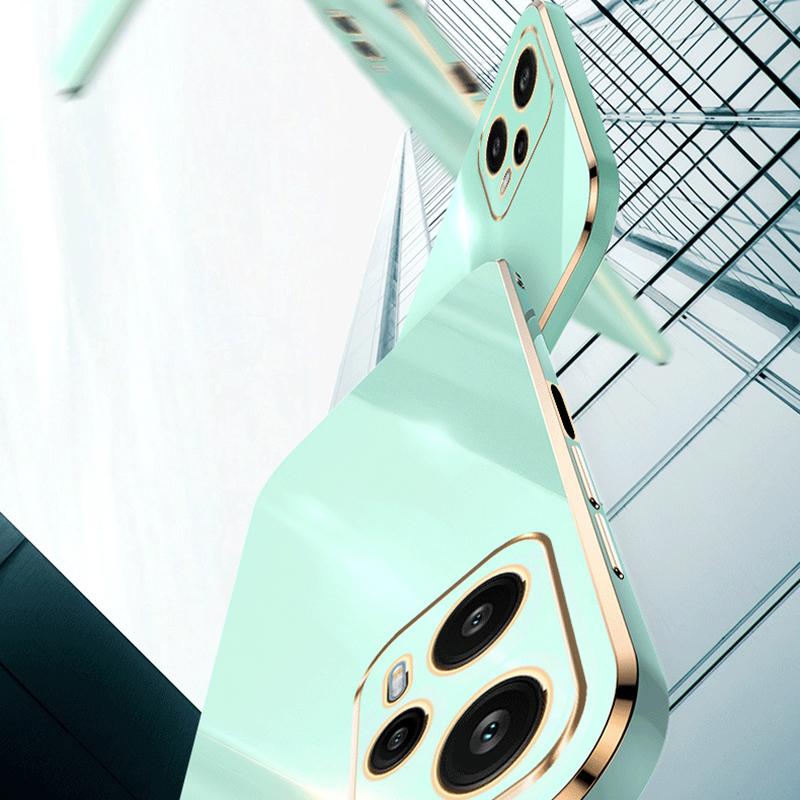 XINLI For Xiaomi Redmi Note 12 Turbo/Poco F5 5G Precise Lens Cut-out TPU Phone Case Electroplated Drop-proof Cover