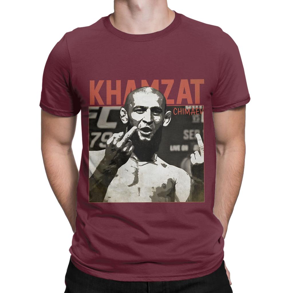 Khamzat Chimaevs TShirt for Unisex Funny Pure Cotton Tee Shirt Round Neck Short Sleeve T Shirt 4XL 5XL 6XL Tops