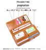 Women's Trifold Leather Wallet - Coin Purse, Card Holder & Phone Bag (Oily Leather, H006)
