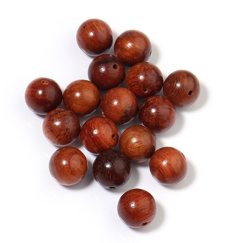 50-100pcs/lot Natural Rosewood Beads Burmese Loose Spacer Wooden Bead for Jewelry Making Handmade DIY Bracelet Accessories