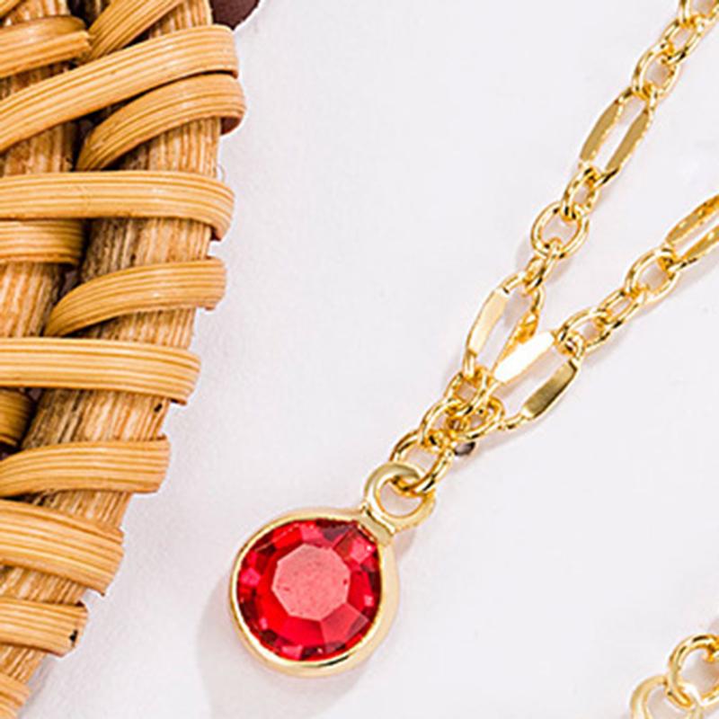 Ladies Crystal Pendant Necklace Jewelry
